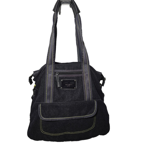 lululemon athletica Handbags - Lululemon Athletica Lucky Wool Charcoal Gray Neon XL Gym Yoga Laptop Tote Bag